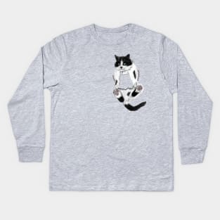 cat in your pocket Kids Long Sleeve T-Shirt